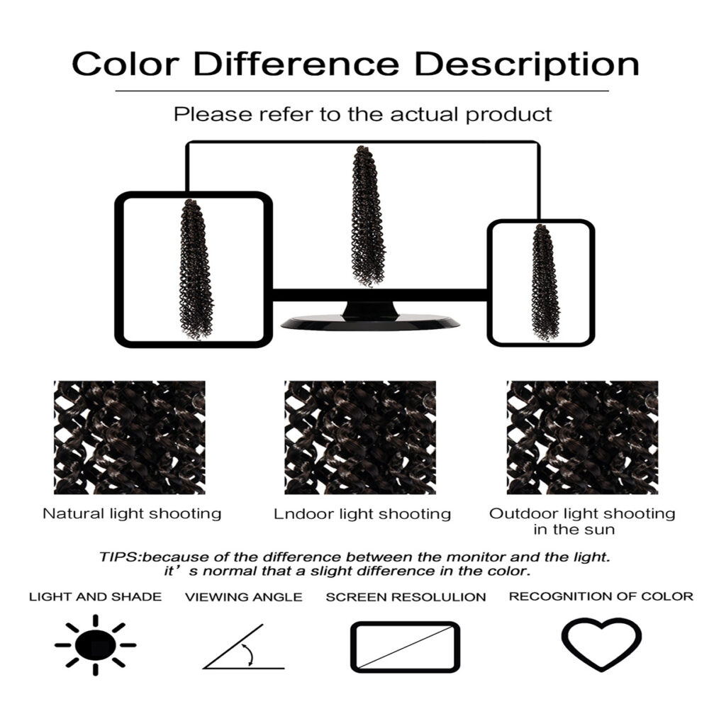 Passion Twist Crochet Hair Water Wave  Crochet Hair for Faux Locs Spring Twist Synthenic Braiding Hair Extension WATER WAVE 24" #JF-WATER WAVE BRAID 24"-4 - Image 8