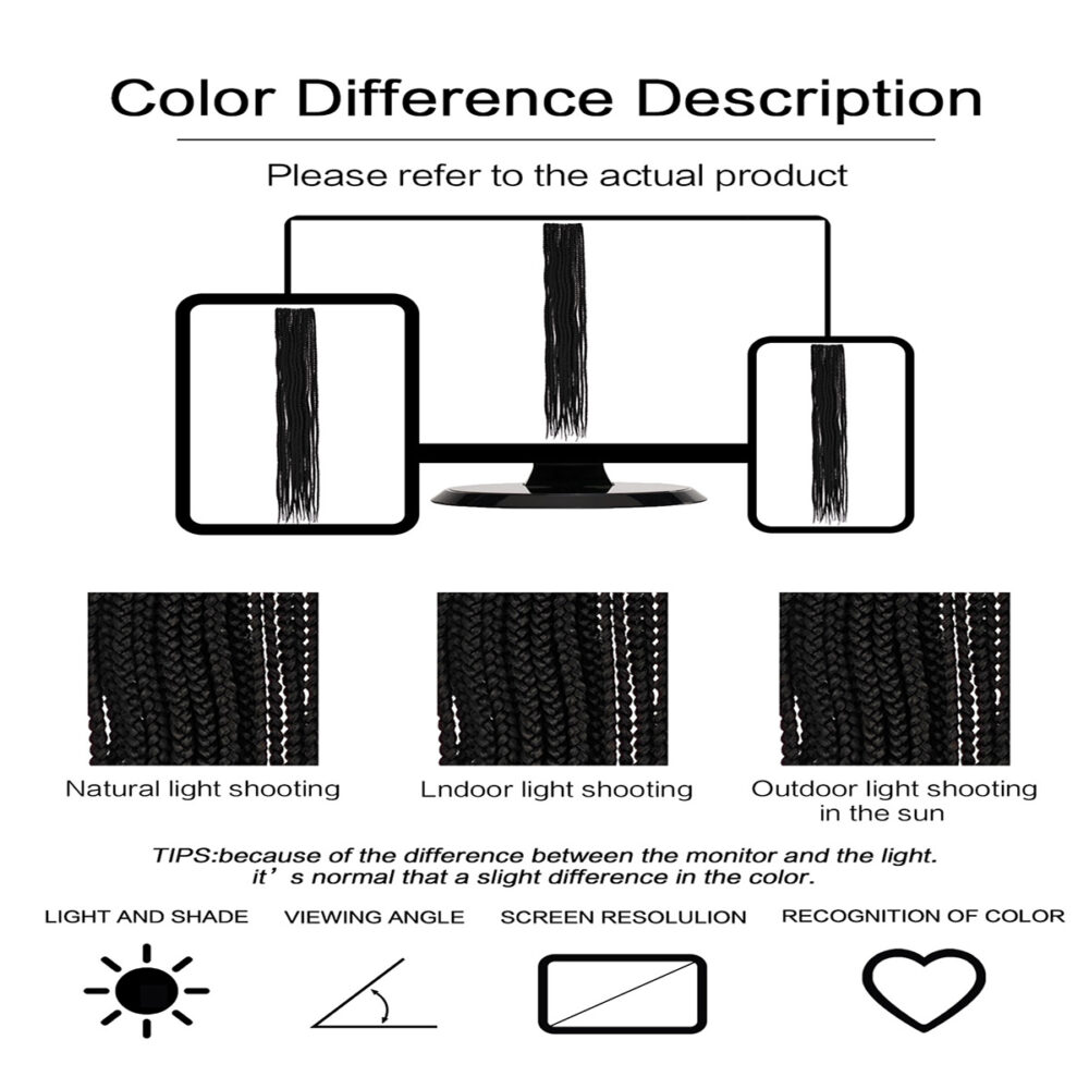 6541  3S THREE STRAND  Crochet Hair  Extensions Soft Synthetic Braiding Hair #JL01-3S THREE STRAND-BOX BRAID PURE 24-1/3S THREE STRAND-BOX BRAID PURE 24-2/3S THREE STRAND-BOX BRAID PURE 24-27/3S THREE STRAND-BOX BRAID PURE 24-M1B/BURG - Image 6