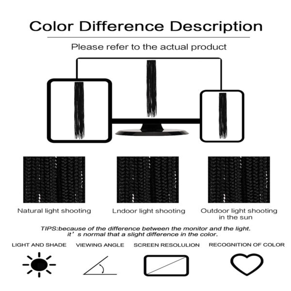 6541  3S THREE STRAND  Crochet Hair  Extensions Soft Synthetic Braiding Hair #JL01-3S THREE STRAND-BOX BRAID PURE 24-1/3S THREE STRAND-BOX BRAID PURE 24-2/3S THREE STRAND-BOX BRAID PURE 24-27/3S THREE STRAND-BOX BRAID PURE 24-M1B/BURG - Image 10