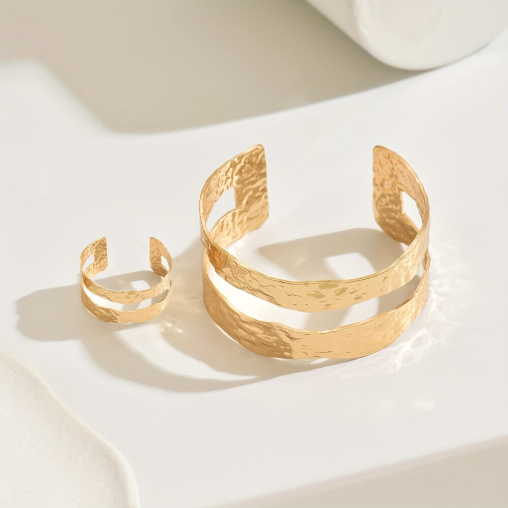 6541  Elegant Bracelet & Ring Set: Perfect Duo for Daily Elegance #JL01-WJ-0193 - Image 5