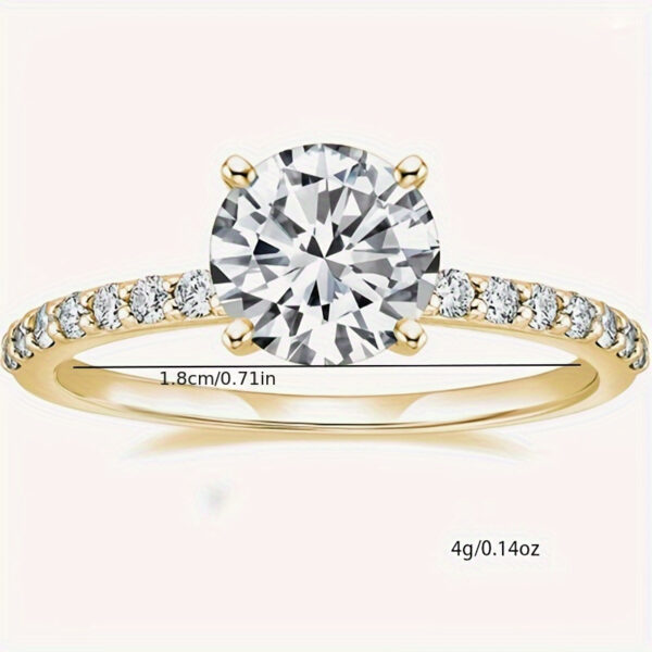 6541  925 Sterling Silver 1.25ct Round Solitaire Cubic Zirconia Engagement Ring Halo Promise Ring Sizes 3-13 #JL01-WJ-S0016 - Image 5