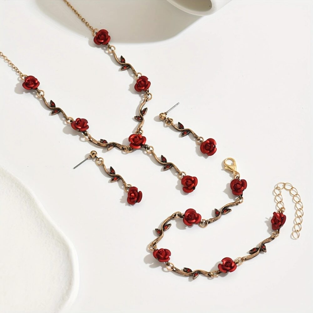 6541  Stylish Jewelry Collection: Bracelet, Earrings & Necklace #JL01-WJ-0158