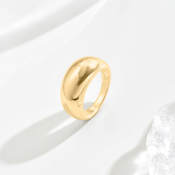 6541  European-american style ins senior sense exaggerated retro wide version of big  ring female index finger personality cold wind ring #JL01-WJ-0077 - Image 7