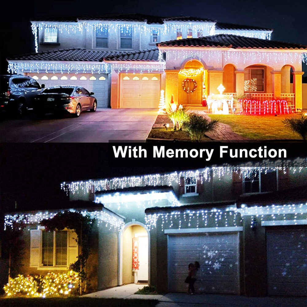 Curtain Icicle Lights Wedding Party LED Fairy Christmas Indoor Outdoor #JL06-69581037 - Image 5