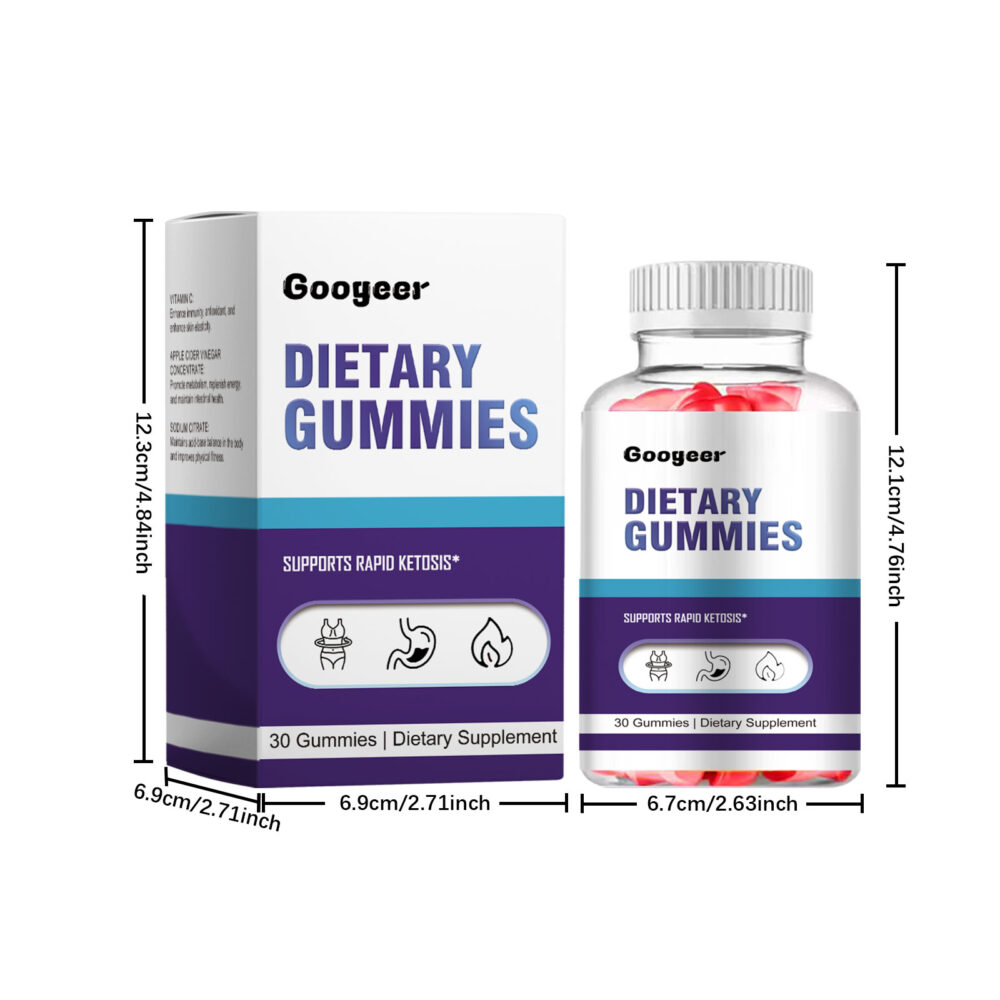 Apple cider Vinegar Dietary Supplement Gummies Supplement Vitamin to improve immunity apple cider vinegar flavored gummies #JL04-GOB07-A051-30-WH1 - Image 2