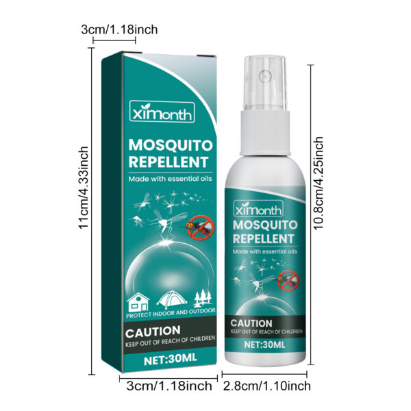 Mosquito repellent spray Outdoor indoor anti-mosquito bites skin itch relief portable mosquito repellent spray #WM-XIB02-A001-30-GN1 - Image 2
