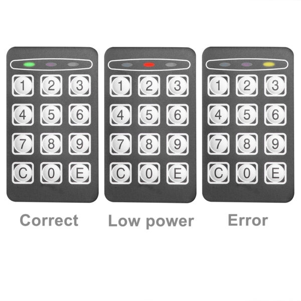Mini Wall-in Style Electronic Code Metal Steel Box Safe Case 17EF Black #SY-61958008 - Image 11