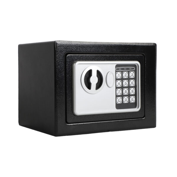 Mini Wall-in Style Electronic Code Metal Steel Box Safe Case 17EF Black #SY-61958008
