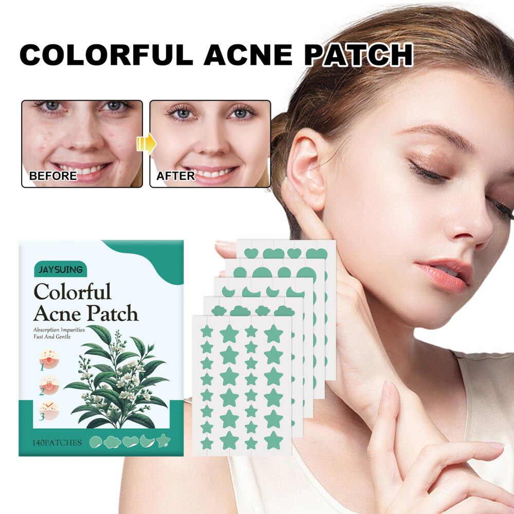 Green Acne Patch Pimples Acne Care Pimples Print Facial Care Irregular shape acne patch #JL04-JAA05-A006-140-GN1