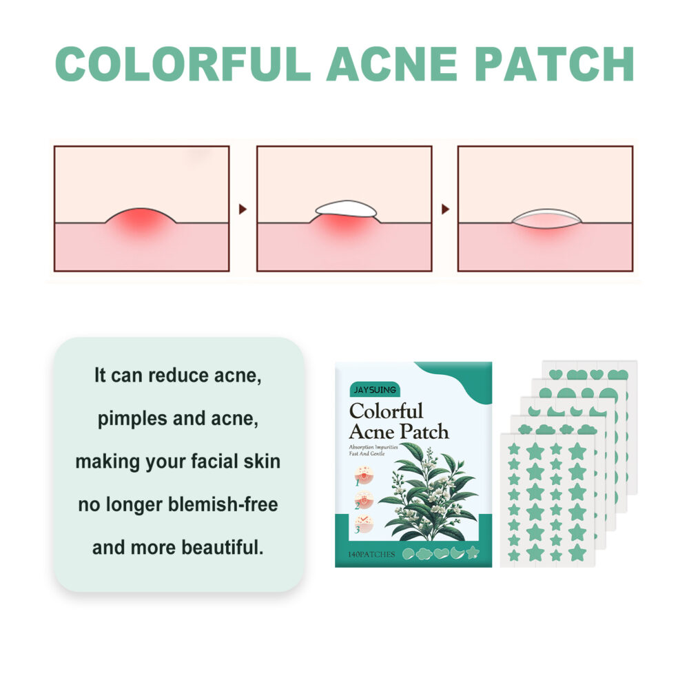 Green Acne Patch Pimples Acne Care Pimples Print Facial Care Irregular shape acne patch #JL04-JAA05-A006-140-GN1 - Image 8
