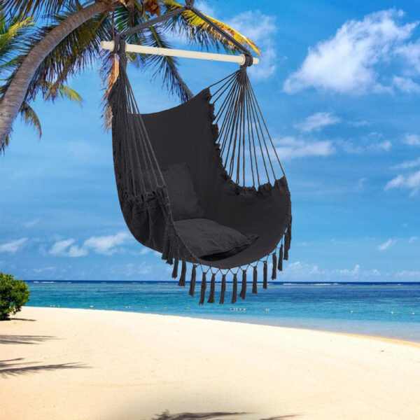 Pillow Tassel Hanging Chair Gray #SY-52717374 - Image 13