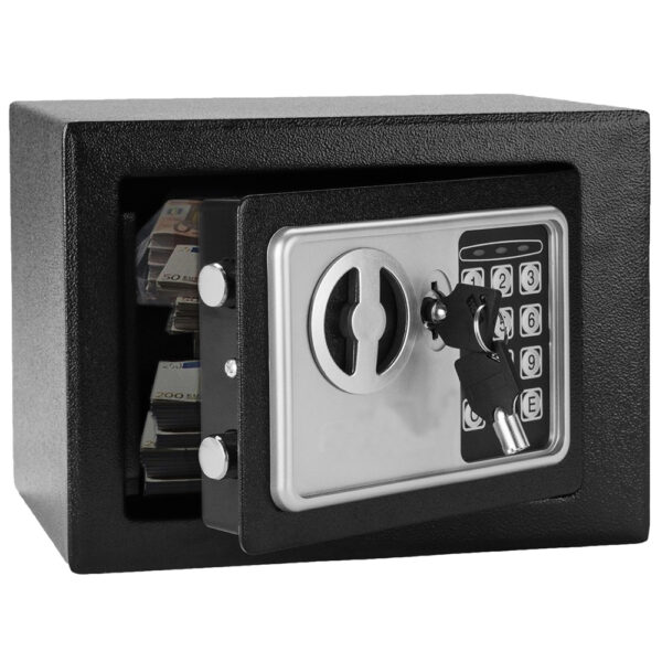 Mini Wall-in Style Electronic Code Metal Steel Box Safe Case 17EF Black #SY-61958008 - Image 14