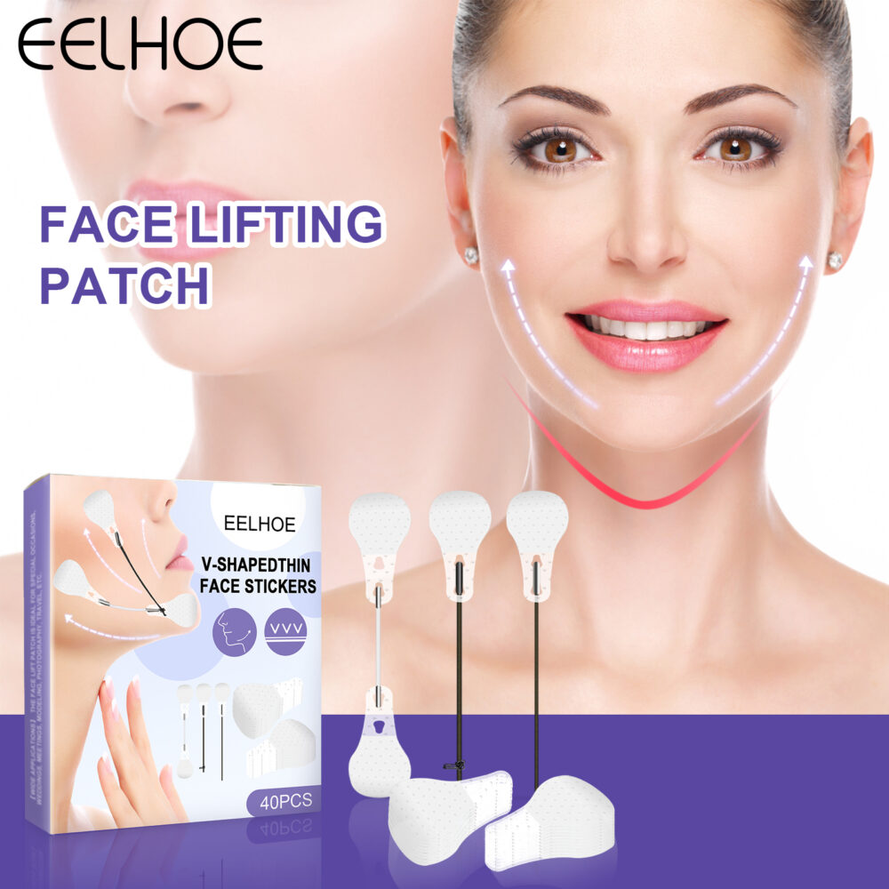 Face Invisible Lift tighten facial skin and shrink jaw muscles V Face Lift Shaper #JL04-tlp1210yx01-40pcs package - Image 4