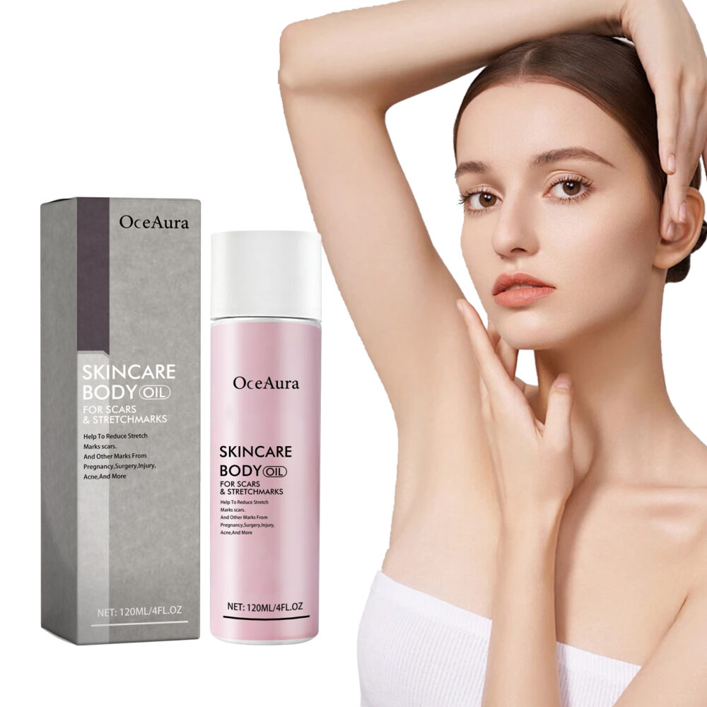 Skin care Body oil reduces scars and fine lines of pregnancy by moisturizing and repairing delicate and smooth body skin #JL04-OCA06-A048-120-GY1