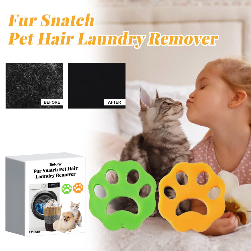 Cat paw silicone hair remover cleans pet hair washable clothes duster washing machine hair remover #JL04-EJG01-A001-2-WH1