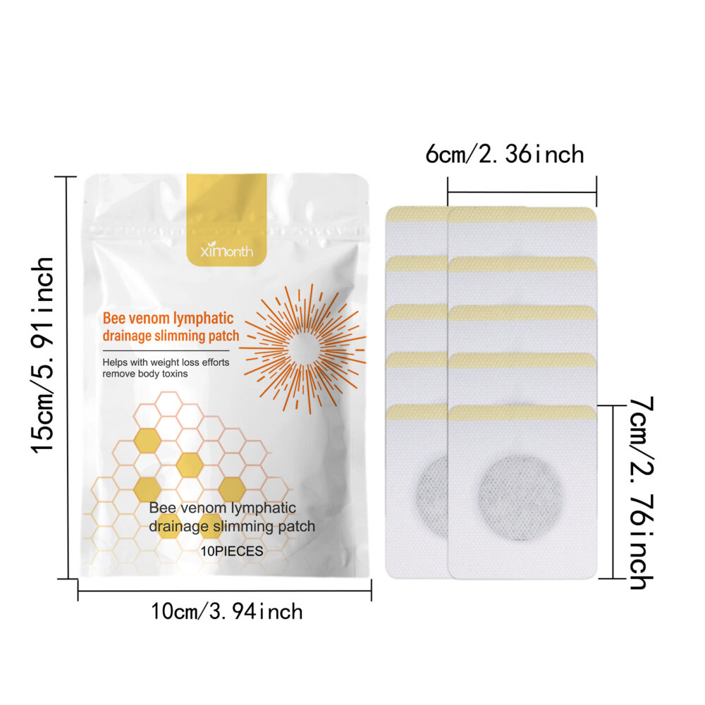 Bee Venom Lymphoid Body Contorting Patch for Extra Fat Belly Belly Arm Bye Bye Meat Body Lymphoid Care Patch #JL04-XIA06-A263-10-WH1 - Image 2