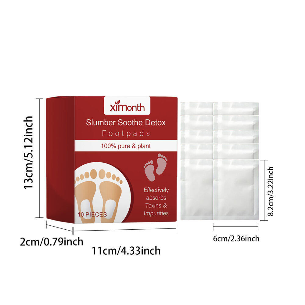 Bamboo charcoal foot patch body cleaning dehumidification care comfortable sleeping foot sole foot care patch #JL04-XIA07-A013-10-RD1 - Image 2