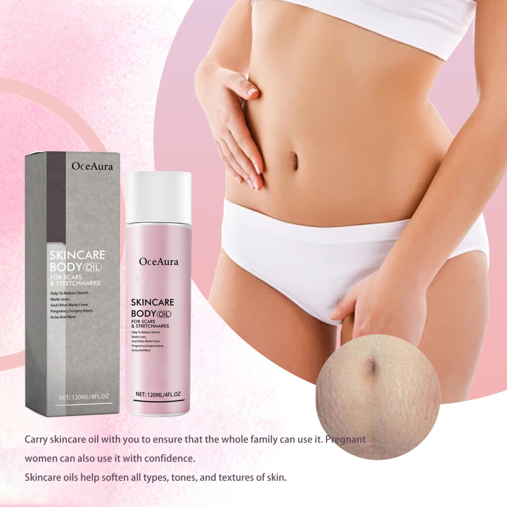 Skin care Body oil reduces scars and fine lines of pregnancy by moisturizing and repairing delicate and smooth body skin #JL04-OCA06-A048-120-GY1 - Image 3