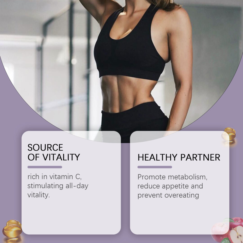 Apple cider Vinegar Dietary Supplement Gummies Supplement Vitamin to improve immunity apple cider vinegar flavored gummies #JL04-GOB07-A051-30-WH1 - Image 3