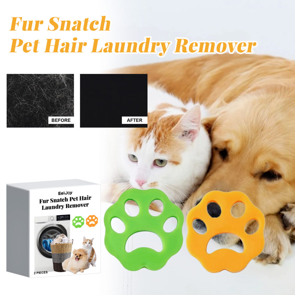 Cat paw silicone hair remover cleans pet hair washable clothes duster washing machine hair remover #JL04-EJG01-A001-2-WH1 - Image 2
