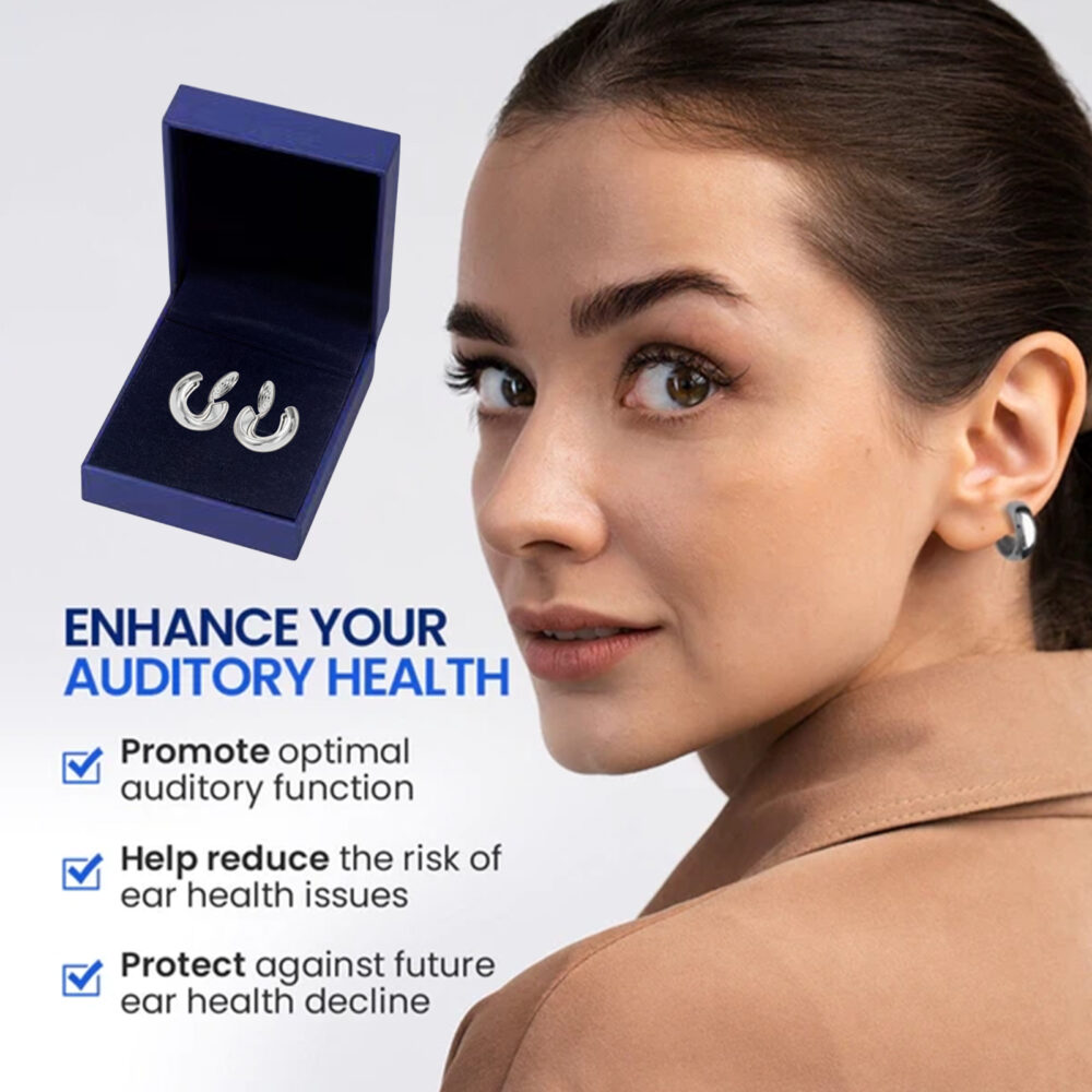 Chiropractic tinnitus Relief Earring Ear care Relief ear discomfort tinnitus ear massage earrings #JL04-HEK01-A004-1-BU1 - Image 4