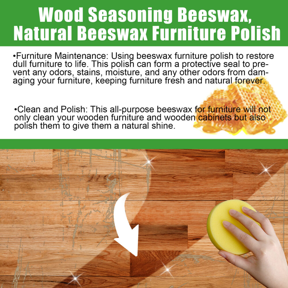 Wood Scratch Repair beeswax Home wood floor scratch color polishing and brightening care wax #JL04-JAB01-A082-1-GN1 - Image 3