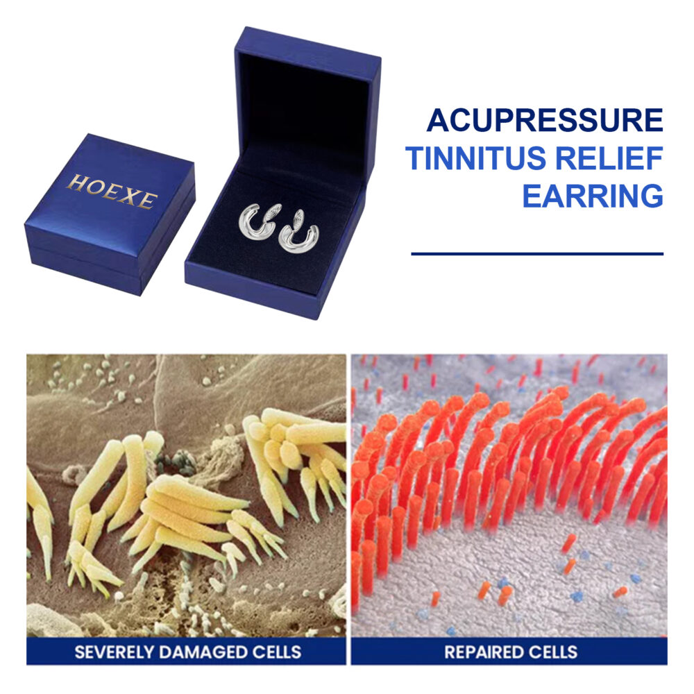 Chiropractic tinnitus Relief Earring Ear care Relief ear discomfort tinnitus ear massage earrings #JL04-HEK01-A004-1-BU1 - Image 6