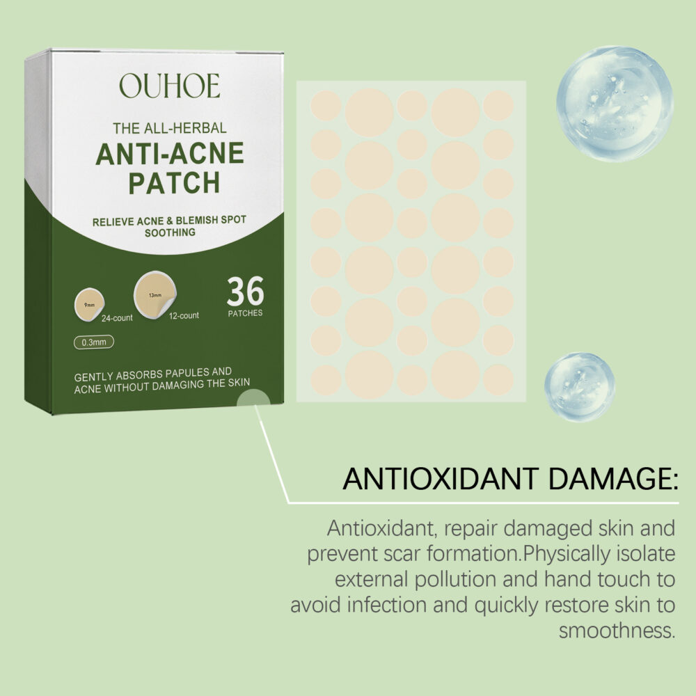 Acne Patch Gentle Cleansing helps relieve facial blemishes Appearance Concealer Breathable Facial Patch #JL04-OUA05-A161-36-WH1 - Image 9