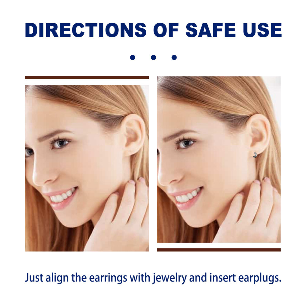 Chiropractic tinnitus Relief Earring Ear care Relief ear discomfort tinnitus ear massage earrings #JL04-HEK01-A004-1-BU1 - Image 10