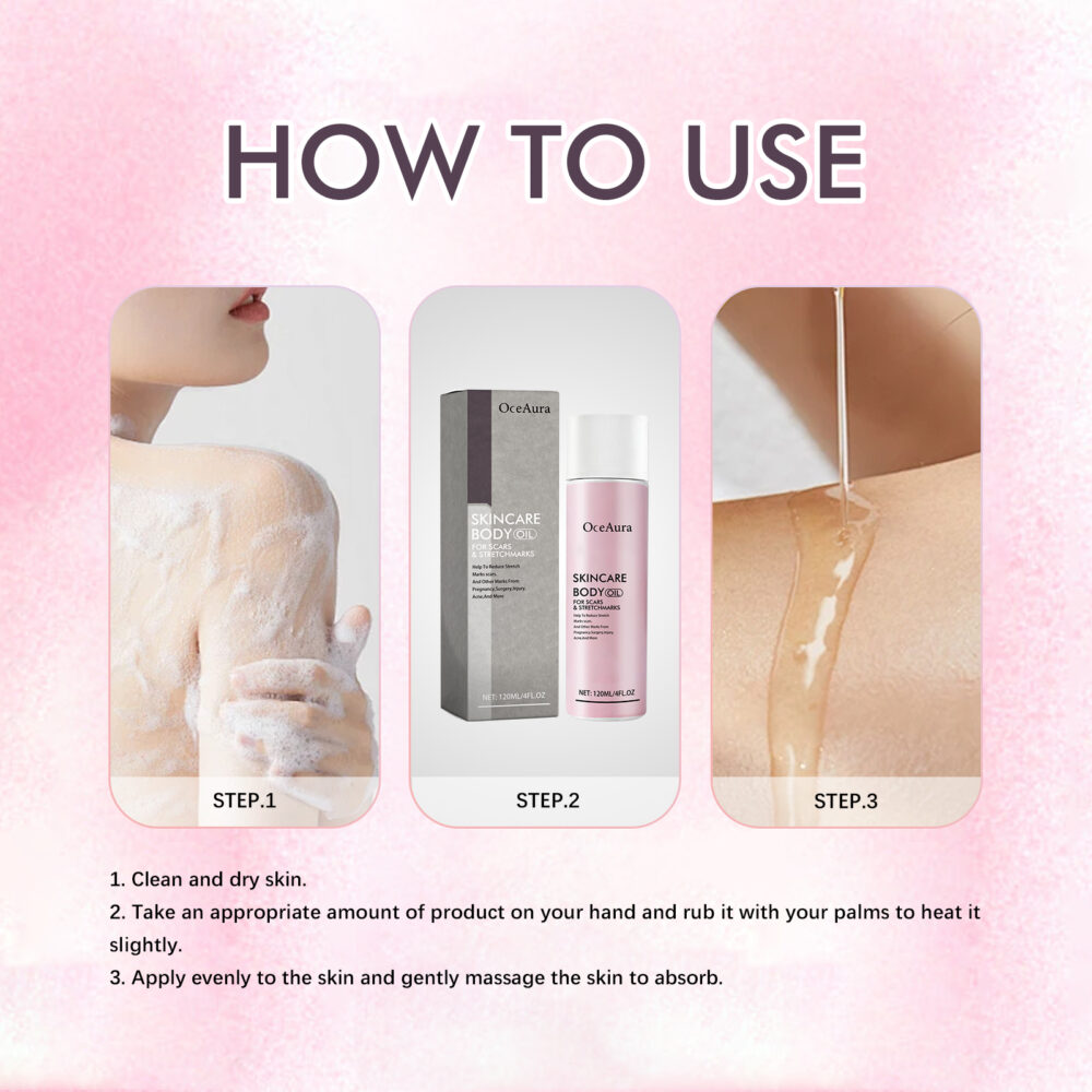 Skin care Body oil reduces scars and fine lines of pregnancy by moisturizing and repairing delicate and smooth body skin #JL04-OCA06-A048-120-GY1 - Image 10