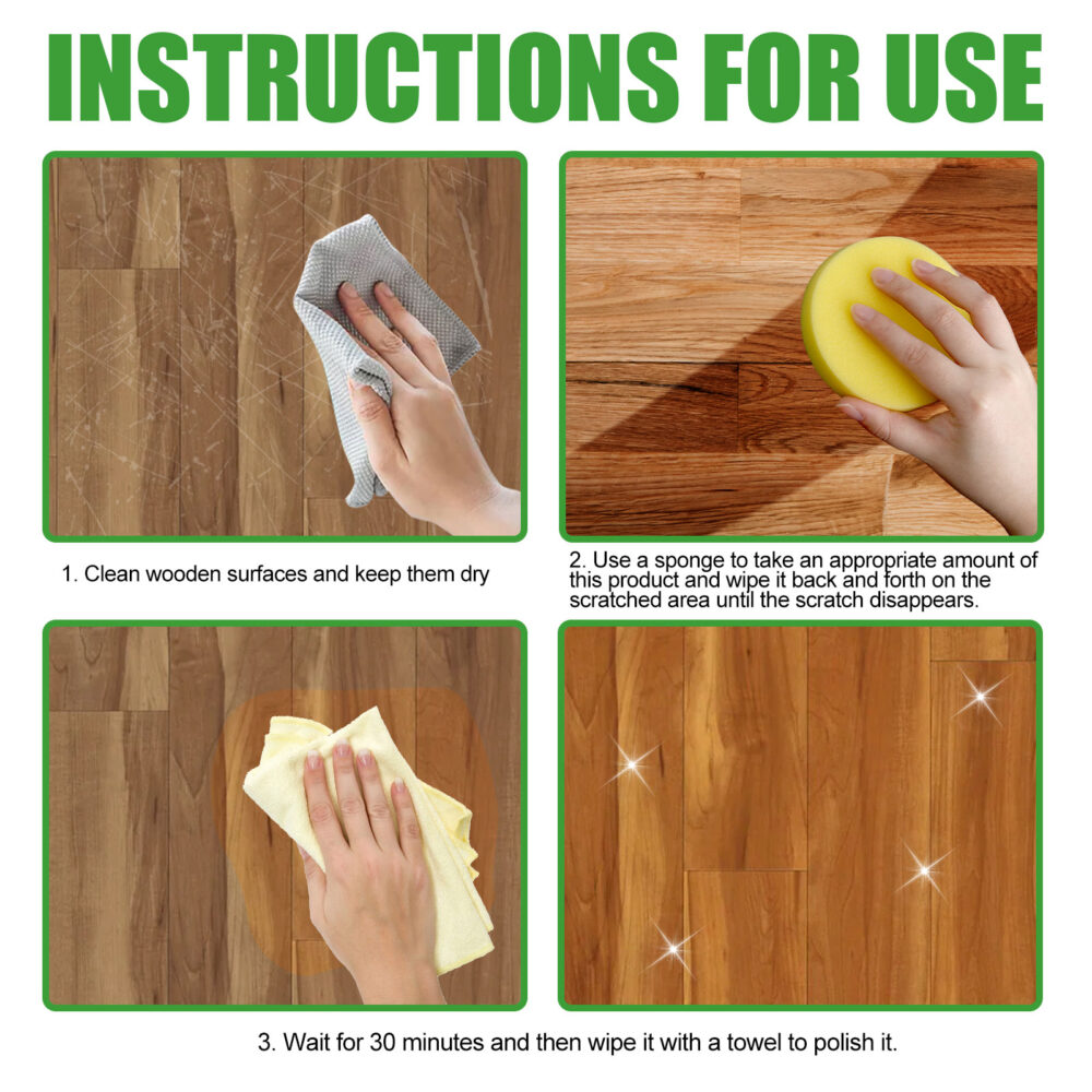 Wood Scratch Repair beeswax Home wood floor scratch color polishing and brightening care wax #JL04-JAB01-A082-1-GN1 - Image 9