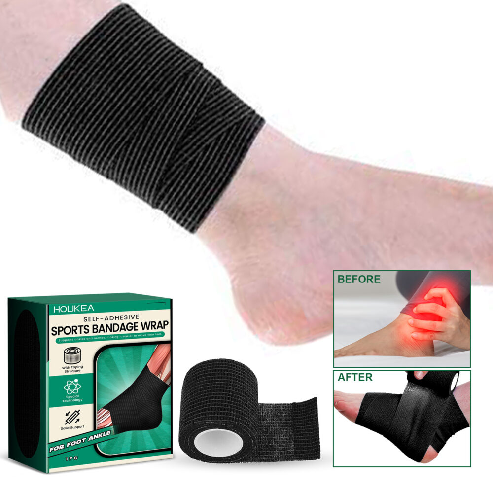 Elastic self-adhesive sports bandage (ankle guard) Protects ankle joints from sprains during running #JL04-HKB07-A001-1-GN2