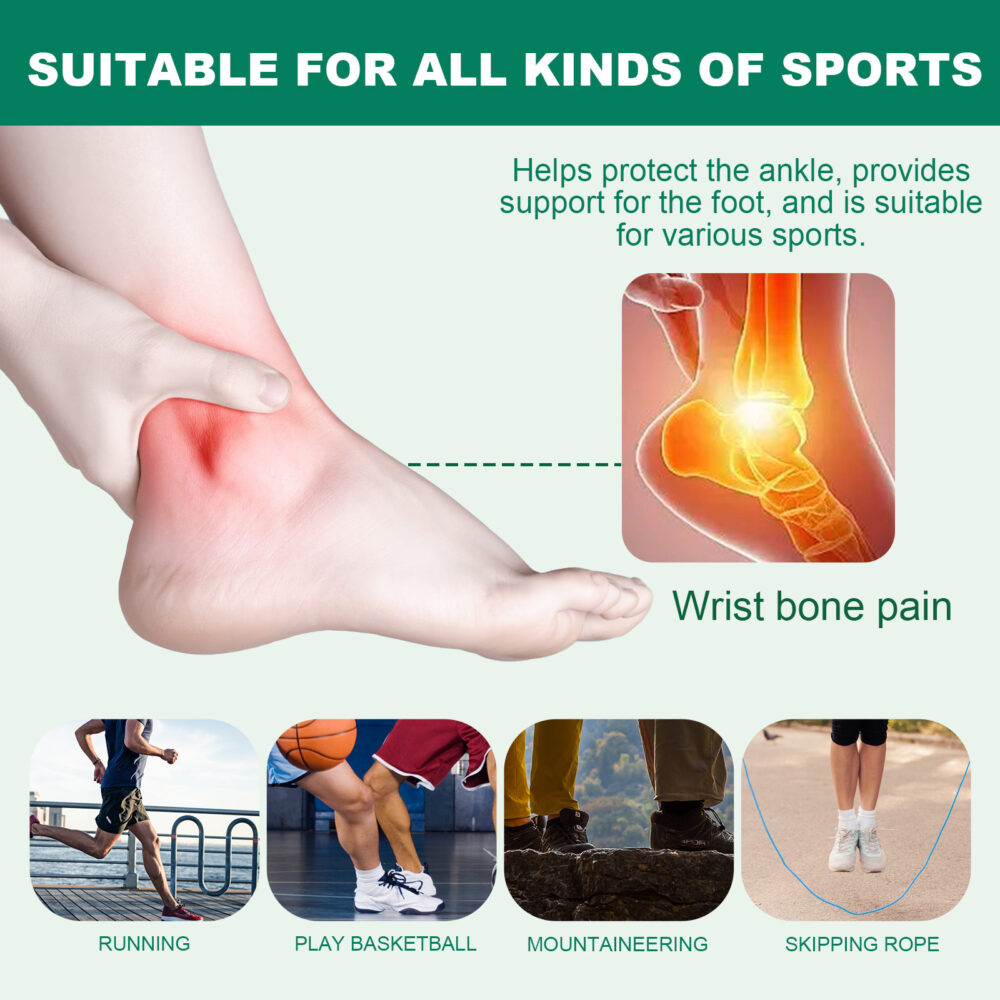 Elastic self-adhesive sports bandage (ankle guard) Protects ankle joints from sprains during running #JL04-HKB07-A001-1-GN2 - Image 7