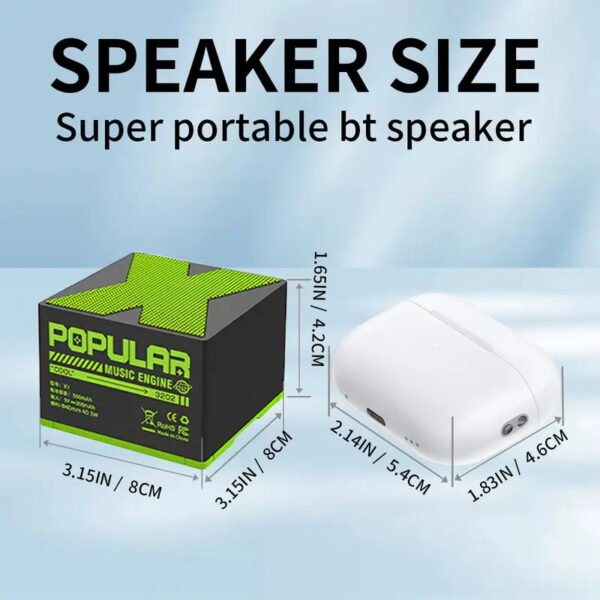 6541  Portable magic light light Bluetooth small speaker - outdoor wireless speaker #JL07-X1-BLACK/X1-BLU/X1-Pink - Image 5