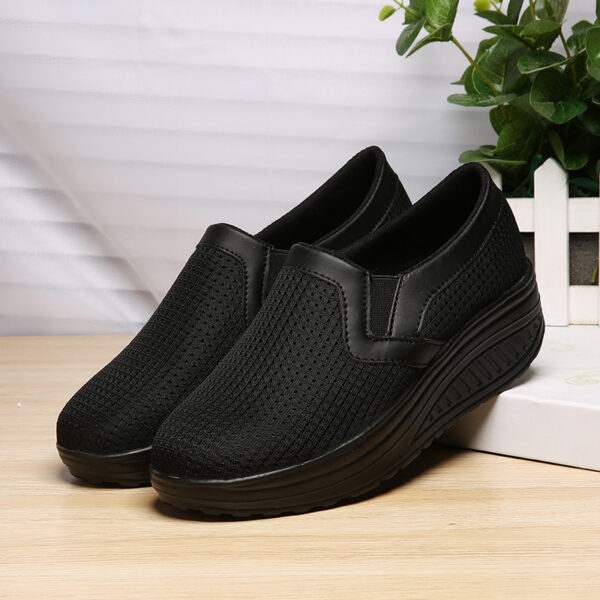 Stylish breathable and elevated ramshackle shoes - comfortable mesh casual shoes #JL07-1608黑色/1608蓝色/JL07-1608灰色