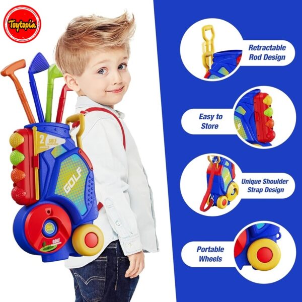6541  Golf Game kit for kids - indoor and outdoor to develop hand-eye coordination and motor skills #JL07-GOLFT-B - Image 7