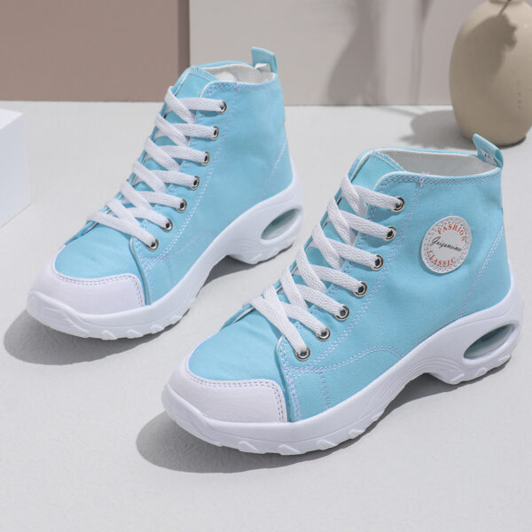 Fashion classic platform high top espadrilles - comfortable elevating sneakers #JL07-1869黑色/1869月色/1869红色 - Image 6
