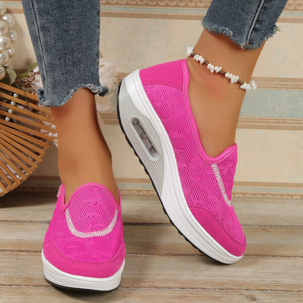 Stylish breathable mesh sneakers - comfortable and lightweight casual shoes #JL07-2288黑色/2288灰色/2288紫色/2288玫红 - Image 11