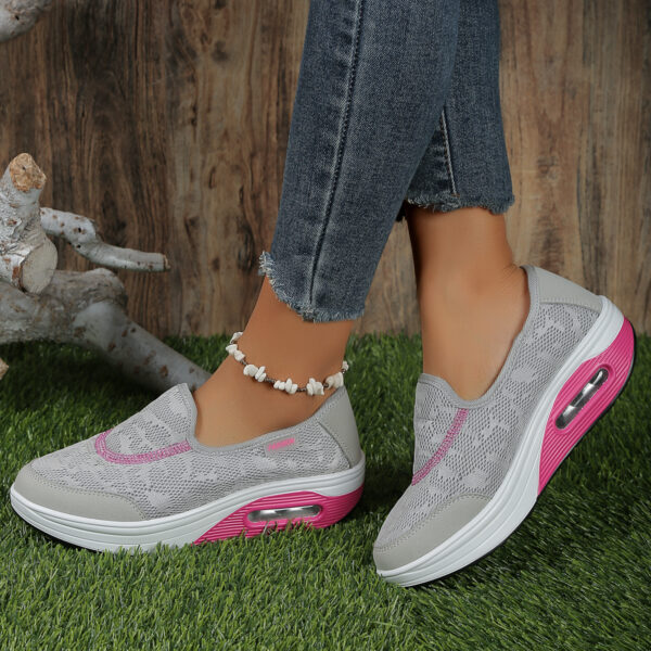 Stylish breathable mesh sneakers - comfortable and lightweight casual shoes #JL07-2288黑色/2288灰色/2288紫色/2288玫红 - Image 6