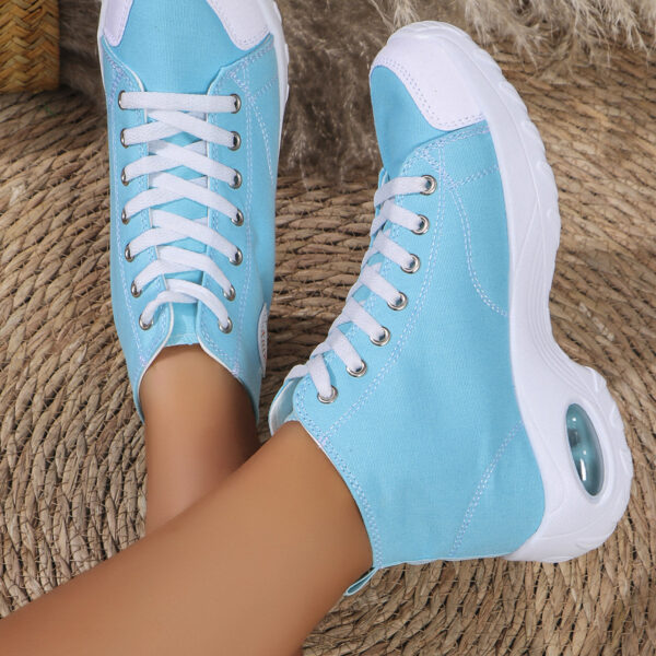 Fashion classic platform high top espadrilles - comfortable elevating sneakers #JL07-1869黑色/1869月色/1869红色 - Image 13