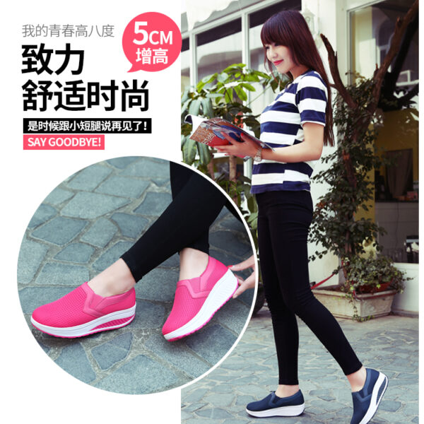 Stylish breathable and elevated ramshackle shoes - comfortable mesh casual shoes #JL07-1608黑色/1608蓝色/JL07-1608灰色 - Image 6