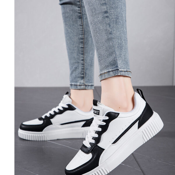 Stylish casual sneakers - three color options #JL07-088纯白/088白黑/088白绿 - Image 11