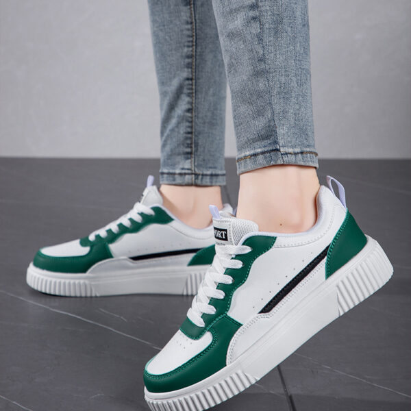 Stylish casual sneakers - three color options #JL07-088纯白/088白黑/088白绿 - Image 14