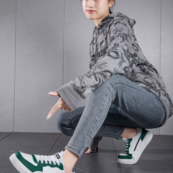 Stylish casual sneakers - three color options #JL07-088纯白/088白黑/088白绿 - Image 17