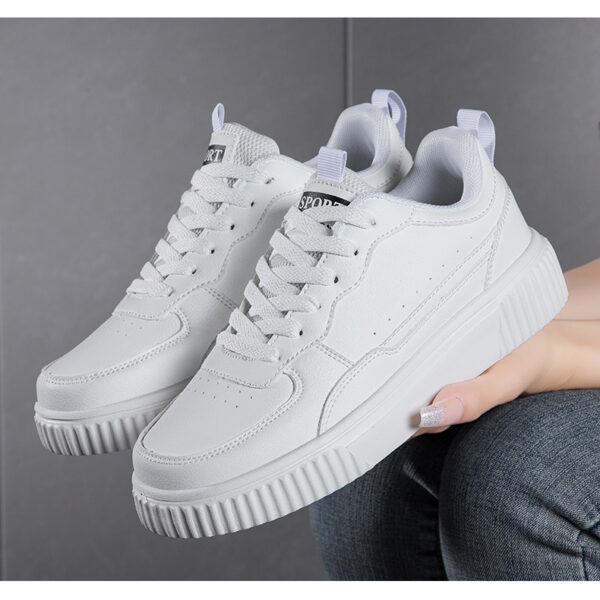 Stylish casual sneakers - three color options #JL07-088纯白/088白黑/088白绿 - Image 18
