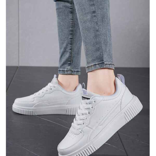 Stylish casual sneakers - three color options #JL07-088纯白/088白黑/088白绿 - Image 19