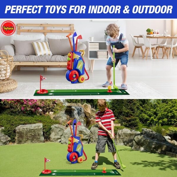 6541  Golf Game kit for kids - indoor and outdoor to develop hand-eye coordination and motor skills #JL07-GOLFT-B - Image 5
