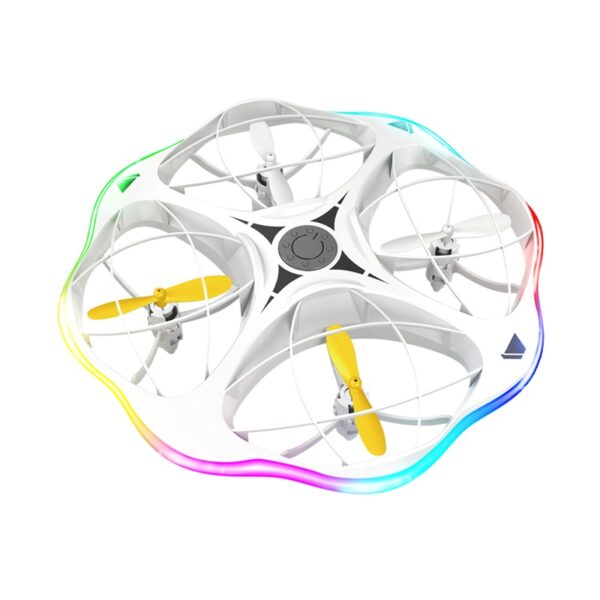 6541  Intelligent obstacle avoidance remote control UFO aircraft - 360° rotating stunt drone, bright lights, three speed adjustment #JL07-RCUFO-W