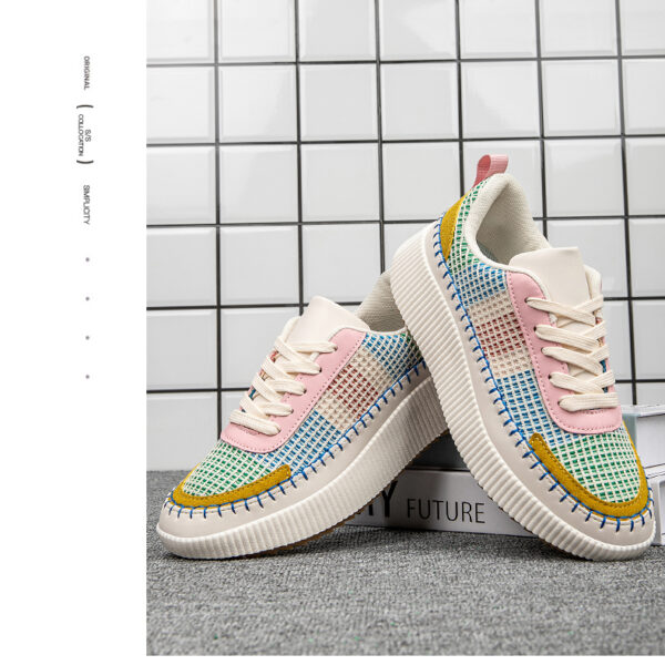 Retro trend casual shoes - Comfortable all-in-one flying woven sneakers #JL07-MK08黑色/MK08白色 - Image 16