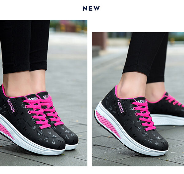 Fashion casual heightening sports shoes, light and comfortable women's shoes #JL07-836黑色/836蓝色/836卡其 - Image 8